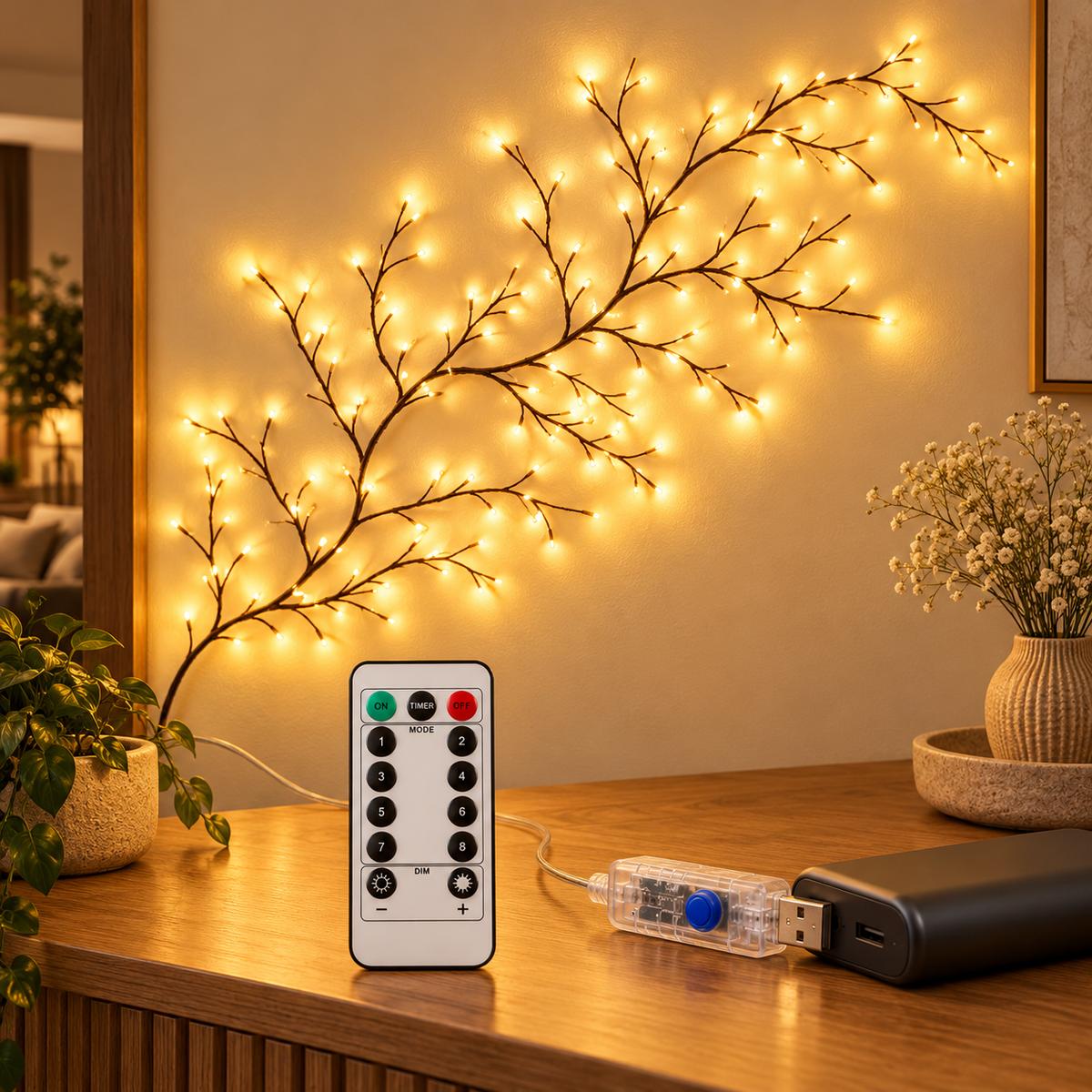 USB LED Vine Lights with Remote