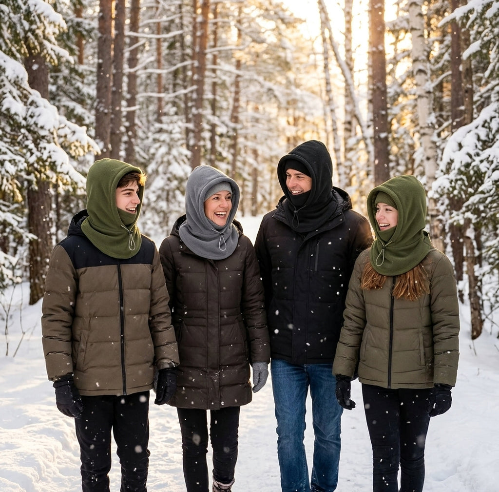 All-In-One Premium Thermal Fleece Balaclava – Thick Winter Hood & Face Mask
