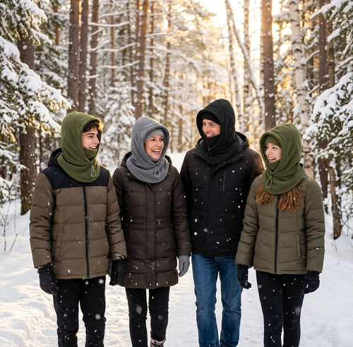 All-In-One Premium Thermal Fleece Balaclava – Thick Winter Hood & Face Mask