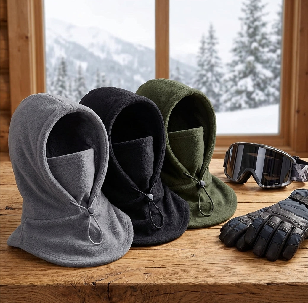 All-In-One Premium Thermal Fleece Balaclava – Thick Winter Hood & Face Mask