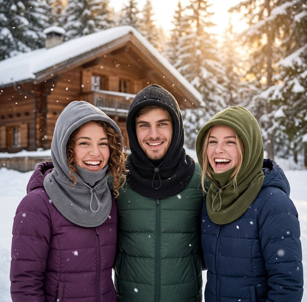 All-In-One Premium Thermal Fleece Balaclava – Thick Winter Hood & Face Mask