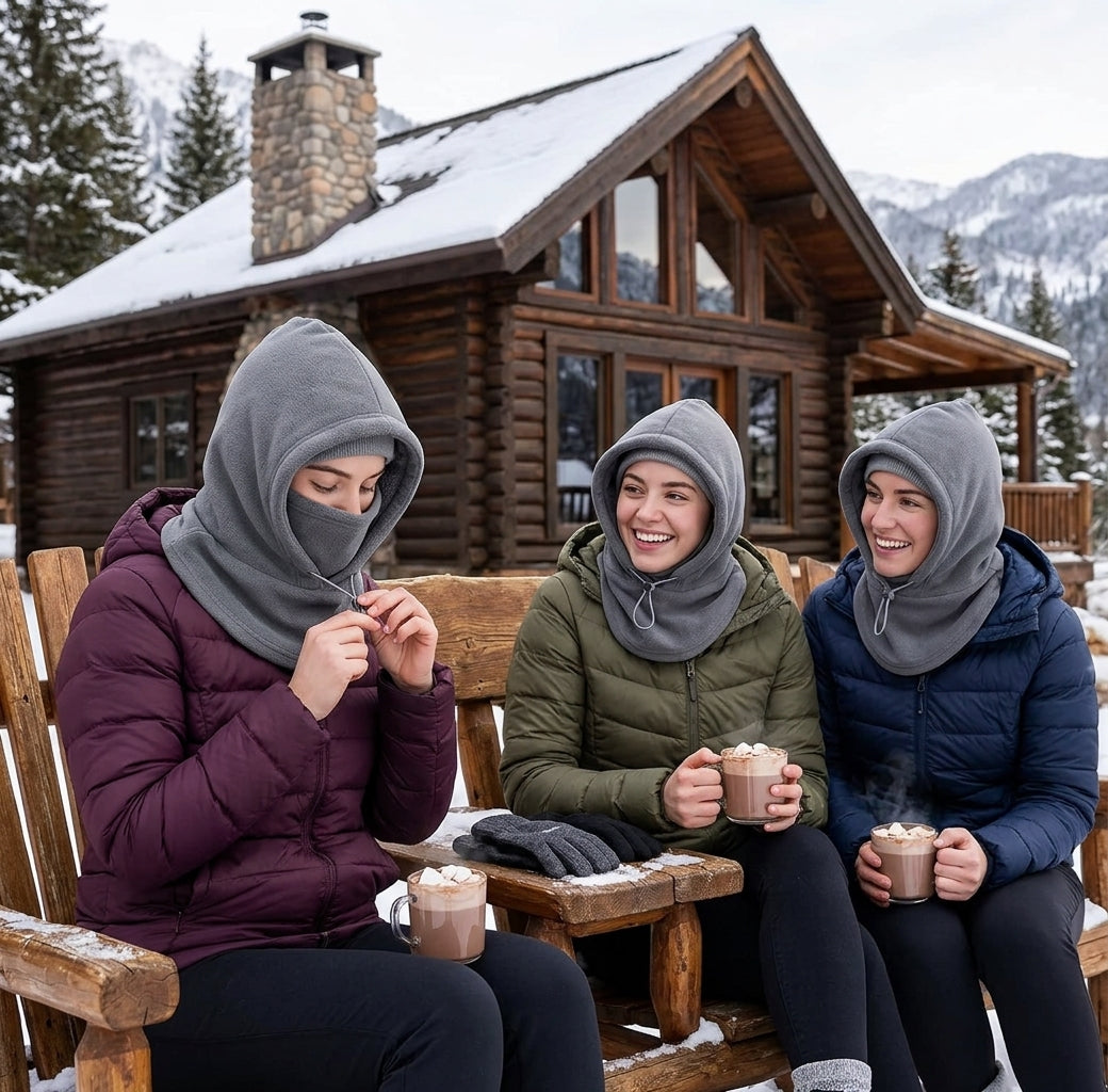 All-In-One Premium Thermal Fleece Balaclava – Thick Winter Hood & Face Mask